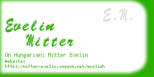 evelin mitter business card